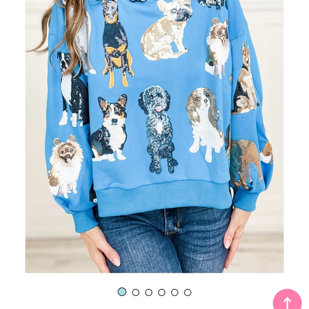 Queen of Sparkles dog print NWT Size Large